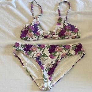 Dippin' Daisy's Purple Floral Bikini